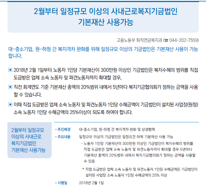 2018년 달라지는 제도